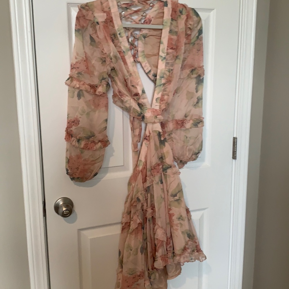Floral cut out dress